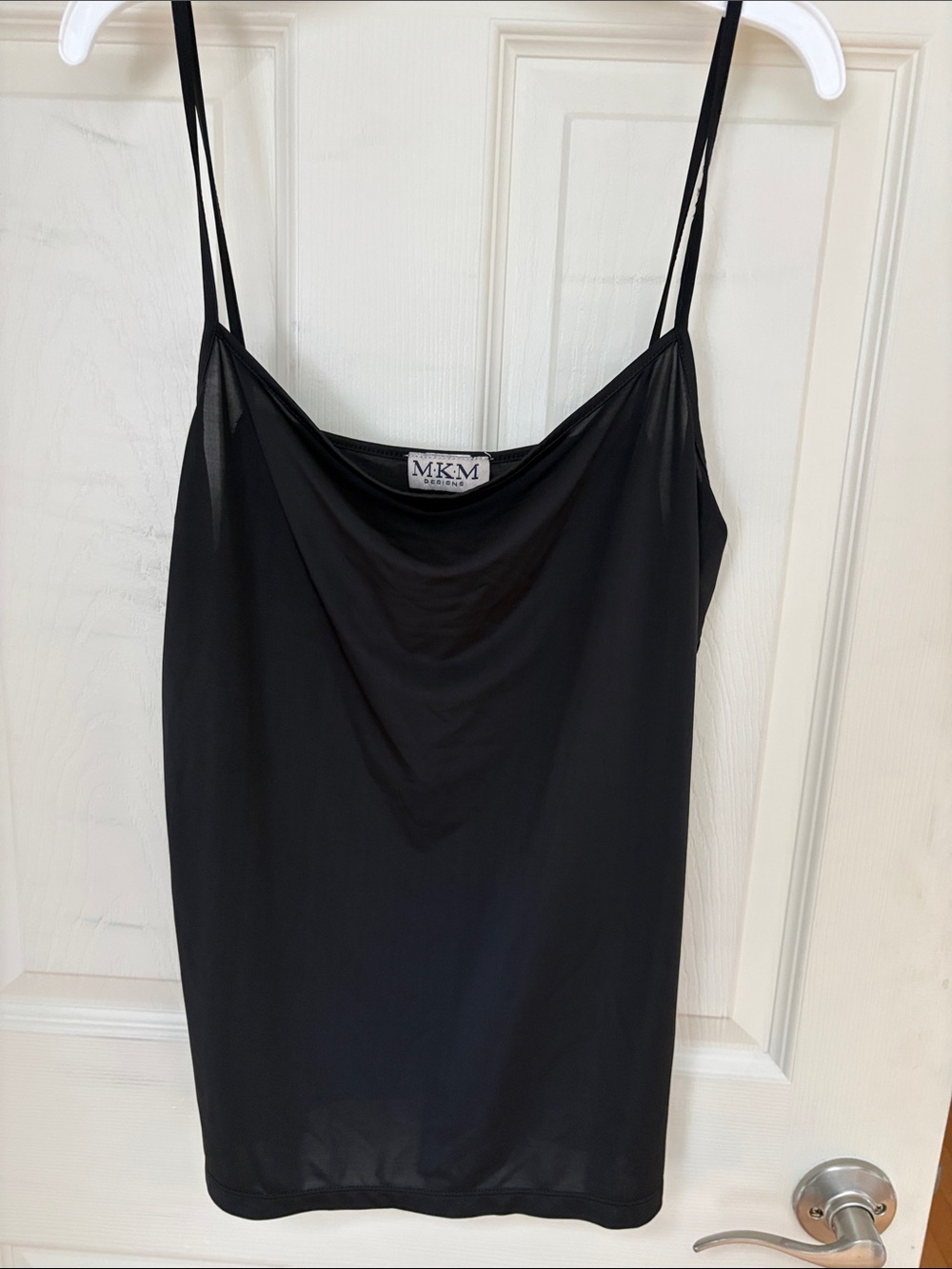 MKM black Cowl-Neck Spaghetti Strap Camisole
